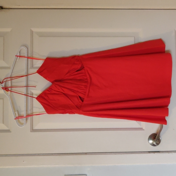 Zara Orange Halter Dress size small - Picture 1 of 4